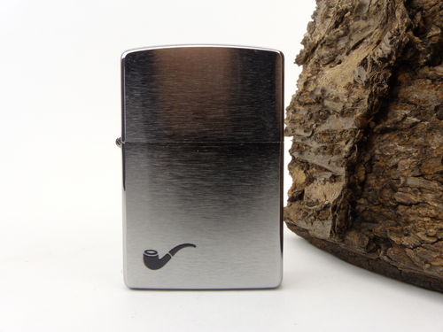 Zippo Pipe Lighter chrome brushed 60001199 - Pfeifen Shop Online